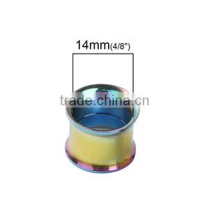 12mm Stainless Steel Ear Stretcher Expander Cylinder Multicolor Cheap Ear Gauges Plugs thumbnail-2