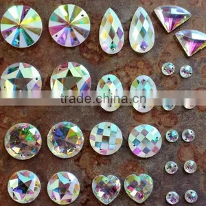 Diamond Rhombus Shape Fancy Hot Fix Rhinestone thumbnail-5