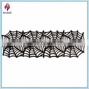 Promotional Spider and Web Design Felt Spiderweb Table Runner for Halloween Party Favor thumbnail-1