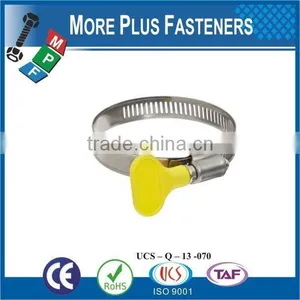 Made in Taiwan Stainless Steel German Type Hose Clamp Small Hose Clamps Butterfly Handle Type thumbnail-4