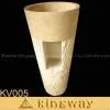Travertine Stone Pedestal Sink thumbnail-1