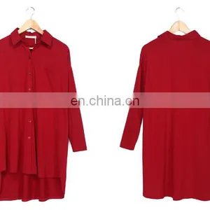 Women Long Loose Shirt Sharara Long Shirt Bridal Shirt Designs for Women thumbnail-5
