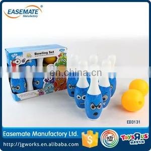 19CM Safe And Funny Wood Kids Cartoon Bowling Toys thumbnail-1