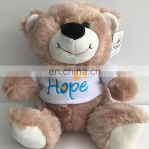 Teddy Bear With Cloths Teddy Bear Cheap Plush Teddy Bear Costume Logo T-shirt Bear Overall/Custom Stuffed Teddy Bear thumbnail-1