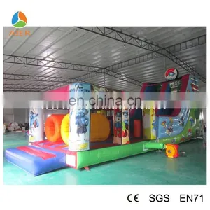 Outdoor Inflatable Obstacle Tunnel Inflatable Bouncy Slide Course For Sale thumbnail-1