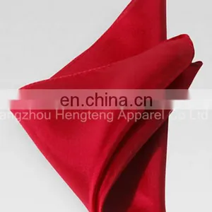 Apple Red 100% Silk Pocket Square 16mm Silk thumbnail-1