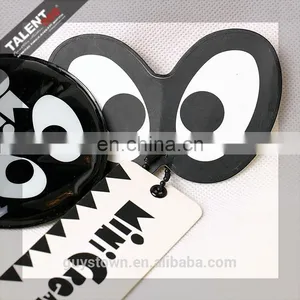 Custom Paper Printed Black Punched Shape Hangtag With PVC Cotton Filling Pendant for Kid's Garment thumbnail-3