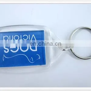 Round Shape Custom Logo Card Inserted Acrylic Keychain thumbnail-3