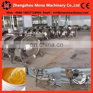 Jacketed Cooking Kettle With Agitator/Gas Heating Sugar Cooker With Good Quality thumbnail-5
