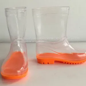 Transparent Kid Boots, Children Transparent Rain Boot, Kid 100%Transparent Boots,Cheap Child Boots thumbnail-2
