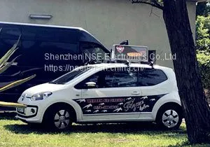 WIFI Control Taxi LED Display In Germany Taxi Roof Display TAXI TOP DISPLAY thumbnail-1