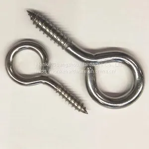 Eye Hook Screw With Shoulder Open Eye Screw Hanging Hook Tapping Screw thumbnail-2