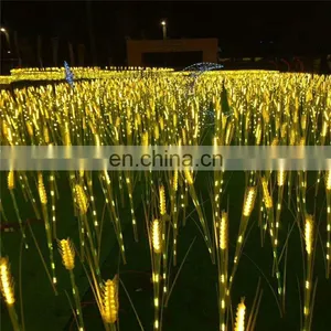 Hot Led Wheat Light Outdoor Decorative Garden Lights Simulation Luminescence Wheat Light ABS Hair Rod Copper Wire Wheat Light thumbnail-1