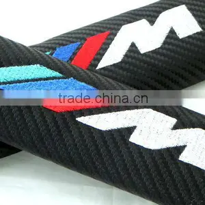 Custom Made Logo Design Carbon Fiber Seat Belt Harness Shoulder Pads Cover thumbnail-2