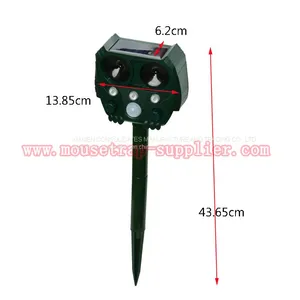 Outdoor Garden Yard Solar Powered Ultrasonic Bird Animal Induction Repeller With LED Light thumbnail-2
