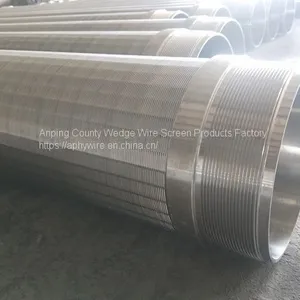 V Shaped Wire Welded Stainless Steel Water Well Screens thumbnail-3