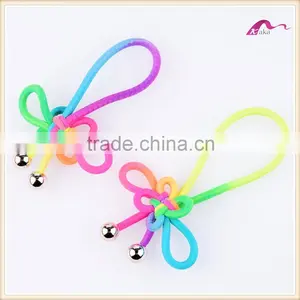 Wholesale Chinese Knot Elastic Hair Ponytail Holder For Girls Accessories thumbnail-1