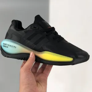 Adidas Originals ZX Alkyne 1180BlackVoltZX in Black Leopard Print For Women/Mens thumbnail-3