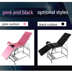 High Quality Hospital Multifunction Stainless Steel Chair Obstetric S.S.Gynecology Examination Bed thumbnail-3