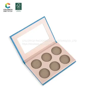 Custom Palette Design Empty Magnetic Eyeshadow Palette Eyeshadow Packaging Paper Cardboard Dry Acrylic Eyeshadow Palette thumbnail-2