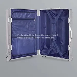 Suitcase Student 26 Inch Aluminum Frame Trolley Case 24 Inch Password Boarding Case thumbnail-5