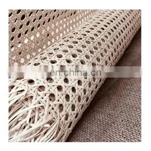 Best Sell Product Synthetic Weaving Mesh Rattan Cane Webbing Roll Wholesale Competitive Price Standard Size Open for Decoration thumbnail-1