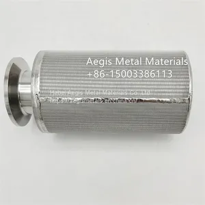 10 Micron Sintered Stainless Steel Wire Mesh Industrial Metal Filter Tube thumbnail-2