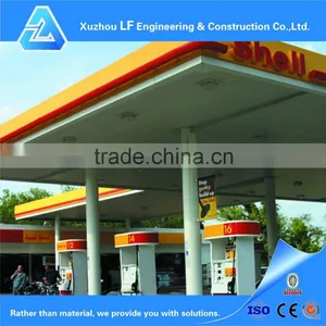 Ce Certification Light Steel Space Frame Structure for Gas Station thumbnail-1