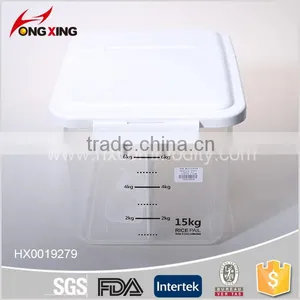 Transparent 15L Plastic Dry Food Container With Compartment thumbnail-1