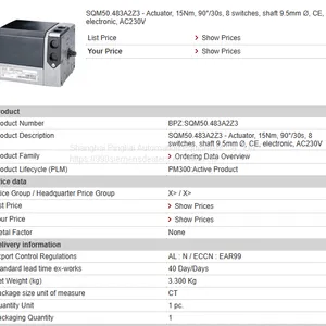 SIEMENS SQM50.483A2Z3 Damper Actuator thumbnail-1