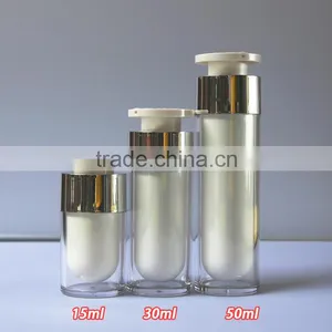 50ml Clear Acrylic Airless Cream Bottle, Lotion Container Plastic Bottle Face Cream Cosmetic thumbnail-5