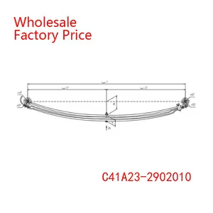 C41A23-2902010 GAZ Black Rear Leaf Spring Wholesale For GAZ thumbnail-1