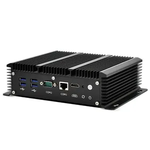 Industrial Fanless Mini PC Core i5 1235U 6xi225 2.5G Firewall Router Pfsense Server 2*RS232 4*USB3.0 HD 4G/3G AES-NI thumbnail-3