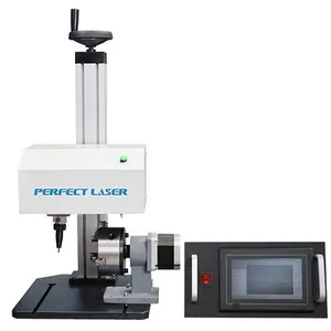 Aluminum Steel Metal Non-metal and Plastic Nameplate SLCD Control Rotary Dot Pneumatic Peen Engraving Machine thumbnail-3