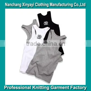 Cheap Gym Tank Tops For Men Stringer Vest With Printed China Supplier Wholesaler thumbnail-1
