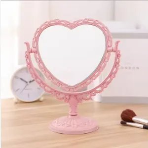 Lockable Jewelry Cabinet Wall Mounted Home Silver OEM Makeup China Personalized Frame Furniture Heart Mirror Living Room thumbnail-5