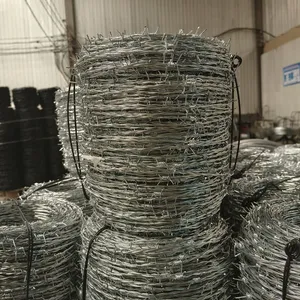 Barbed Wire Price Coil 400M 500M 50kg Barbed Wire Fence for Farm thumbnail-1