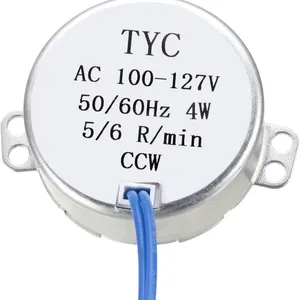 10-12RPM Permanent Magnet Synchronous Motor TYC50 Shaking Head Gear AC100-127V thumbnail-3