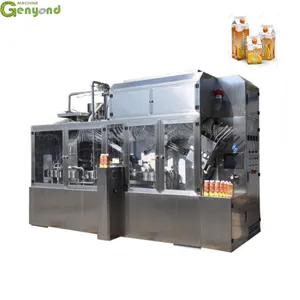 Fully Automatic Yogurt Filling and Sealing Machine Milk Gable Top Carton Packing Machine thumbnail-3