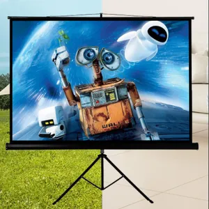 75Inch Indoor and Outdoor Portable Projector Screen With Stand for Movie,Office Presentations Projection Screen With Tripod thumbnail-3
