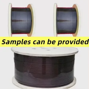 Copper Solid Conductor Shielded Single Flat Enameled Magnet Winding Wire IP67 600V IEC Temperature Electromotor WanZhou Brand thumbnail-3