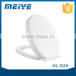 HL-024 MEIYE PP 435*353*58mm Round Soft-closing Toilet Seat Cover Ramp Down Toilet Lid thumbnail-1