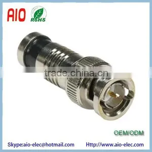 Compression BNC Male Plug Connector for RG59 Coaxial Cable thumbnail-2