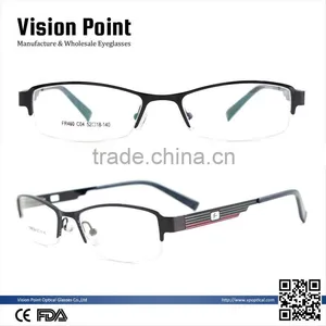 New Model Men Eyewear Metal Half Frame Glasses Frame thumbnail-1