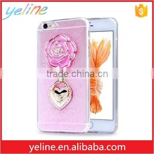 Popular New Arrival Factory Retai 3d Rose Phone Case With Finger Ring for Iphone 6s thumbnail-3