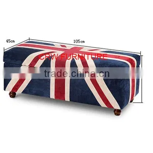 SF-1511 Union Jack Fabric Storage Ottoman thumbnail-4