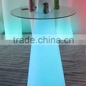 PE Plastic Bar Table With LED Light and Remote Control YXF-50120C thumbnail-1