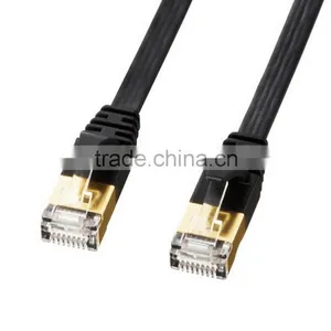 RJ45 Flat Cat7 Shielded Ethernet Cable SSTP Patch Cord thumbnail-2
