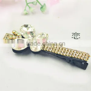 2015 Hot Alligator Hair Clip Hair Rhinestone Barrettes Boutique Bows thumbnail-3
