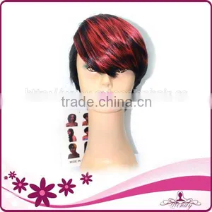 NEW ARRIVEL!!!! Cheap Synthetic Hair Wigs Short Hair Machine Made Wig Quality Choice thumbnail-1